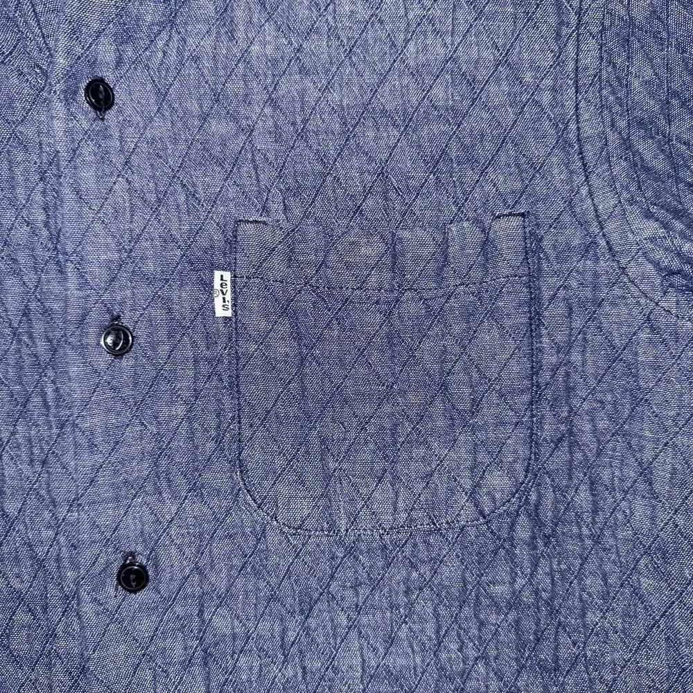 Levi Strauss & Co Modern Fit  Button Down Quilted Shirt Jacket Blue Size Small‎